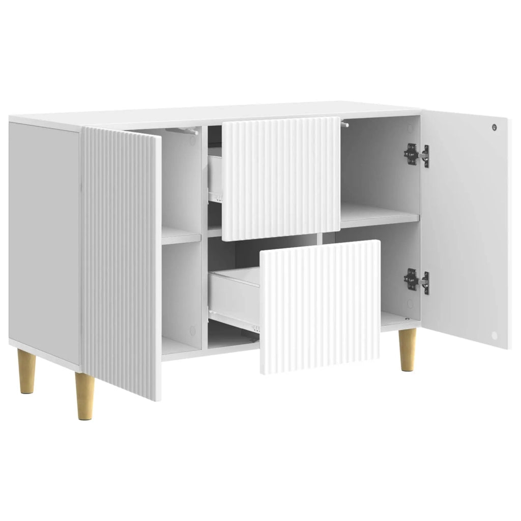 Credenza Bianco Lucido 89 x 34,5 x 60 cm Legno ingegnerizzato 894659