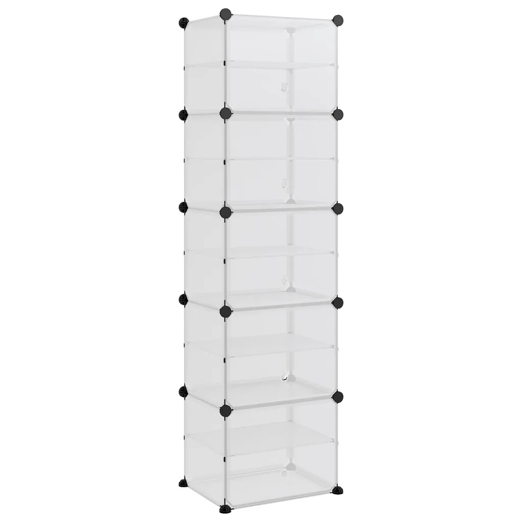 Scarpiera Trasparente 44x31,5x153,5 cm in PP cod mxl 47019