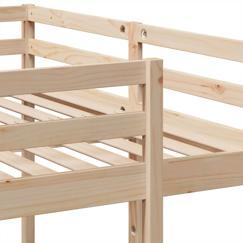 Giroletto Castello Triplo 160x200/80x160cm Legno Massello Pino