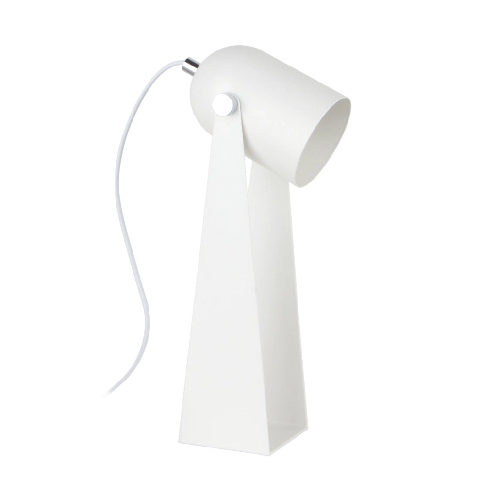 Lampada da tavolo Aries 1 luce bianca metallo E27 Zuma Line