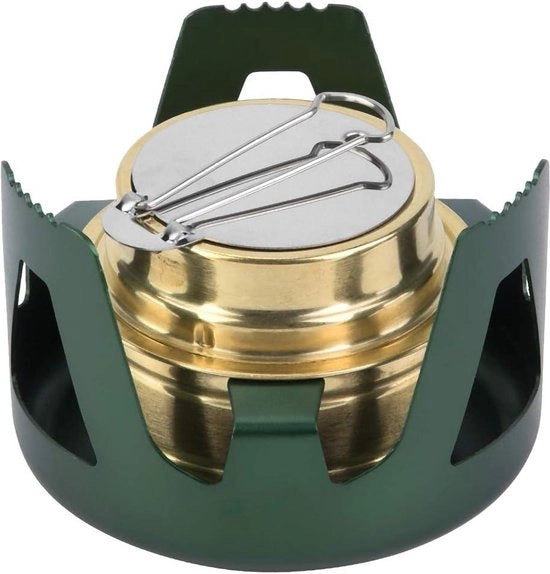 Cottura Spiritosa Portatile Ultraleggera per Campeggio Mini - Griglia da Picnic BBQ Esterno Alcol Burner.