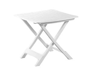 TAVOLO DA GIARDINO PIEGHEVOLE TEVERE BIANCO CM.79X72X70H.  cm.79x72x70h.  peso kg.7,3