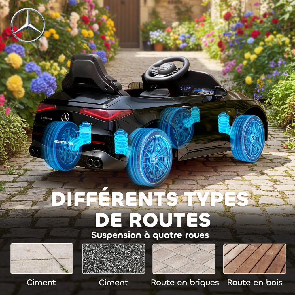 Auto elettrica Mercedes AMG CLE 53 ¨C Xylo ¨C 12V 2 motori telecomando 99x55x43 cm nero