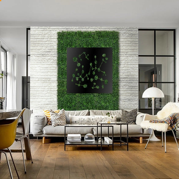 NANOTECH - Pannello in PVC traforato - Parasole Misura: 73x73 cm, Colore: nero
