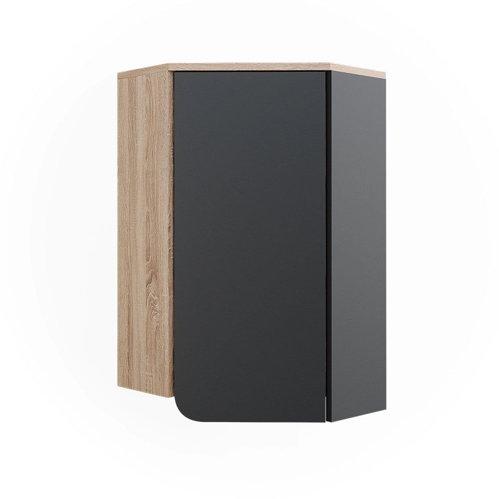 Vicco Mobiletto da bagno Antracite 50 x 75 cm con porta e vani aperti
