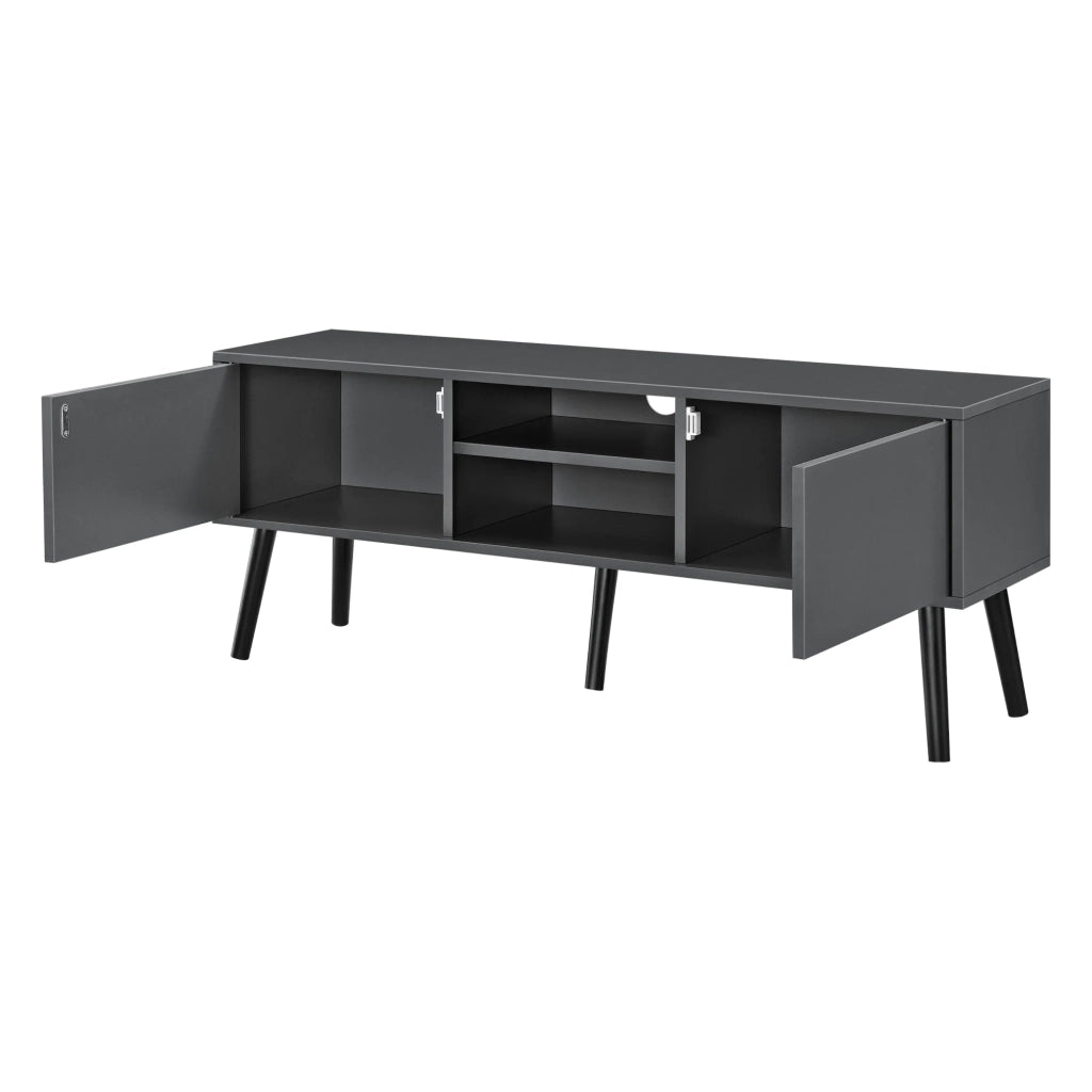 Mobile porta TV di design supporto TV da 120 cm grigio scuro/nero 03_0005864
