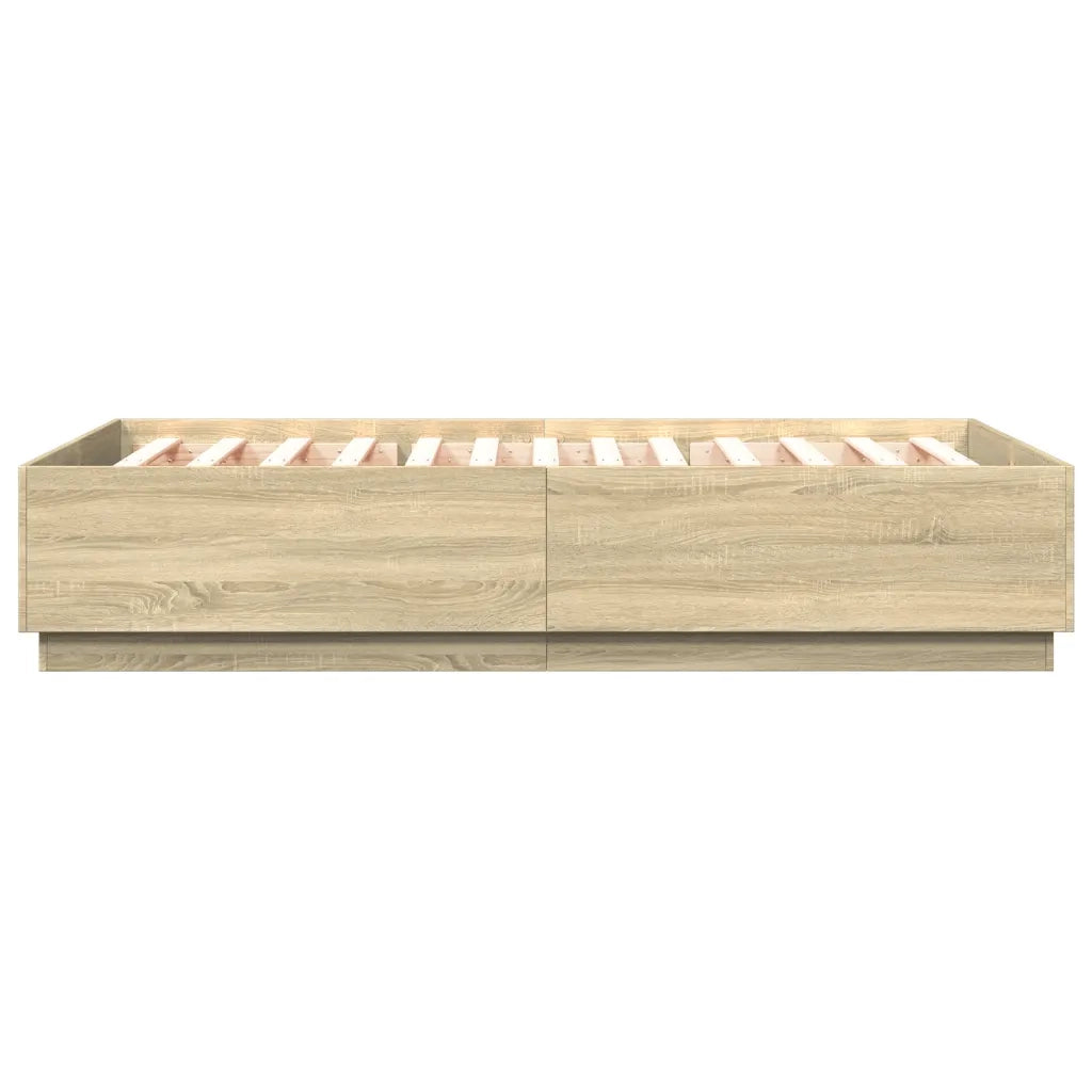 Giroletto-Struttura Letto Rovere Sonoma 150x200 cm in Legno Multistrato 609069