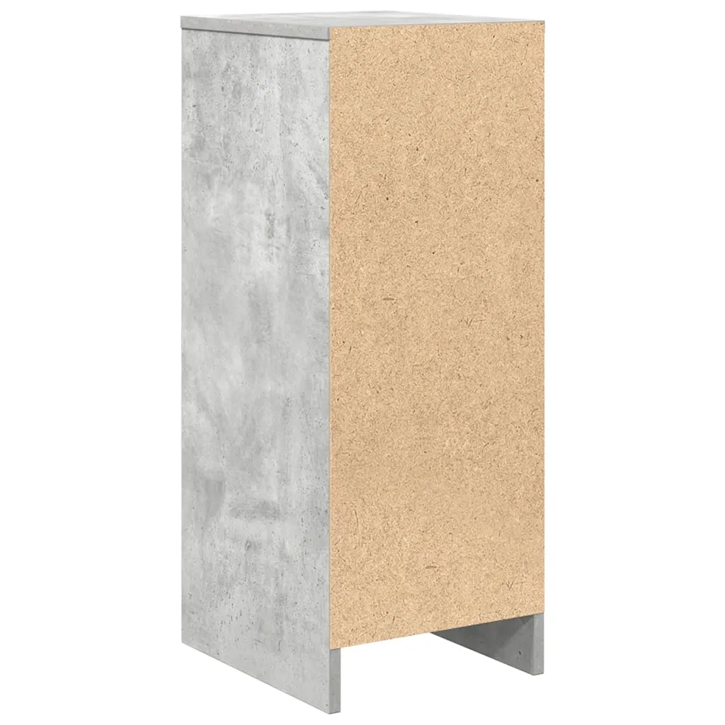 Credenza-Buffet-Armadio da cucina Grigio Cemento 29,5x34x76 cm in Legno Multistrato 582666