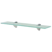 Mensola/armadietto/mobile in vetro da parete 50 x 20 cm spessore 8 mm trasparente 2702145/2