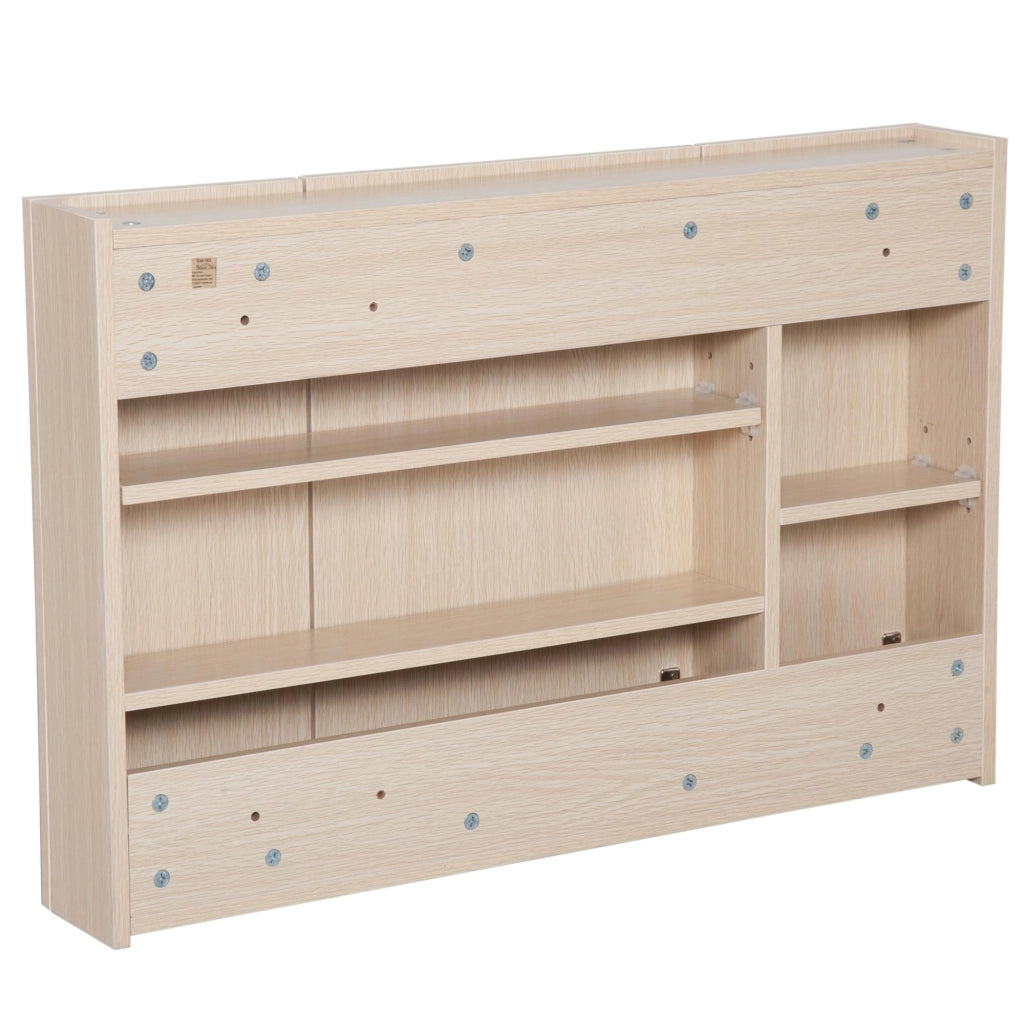 Specchiera da Bagno 3 Ante in Legno Rovere 90x60x13.5 cm