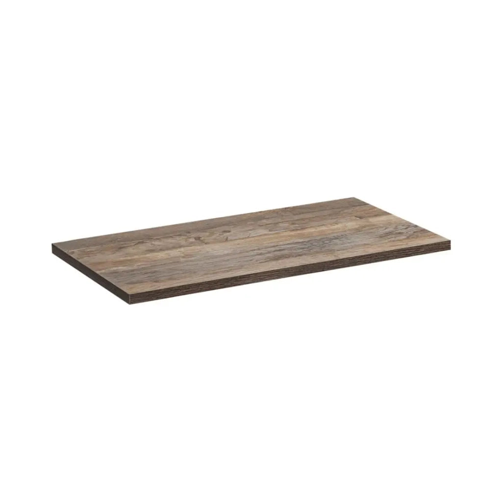 Piano lavabo VANTA rovere scuro 100 cm – Mensola da bagno