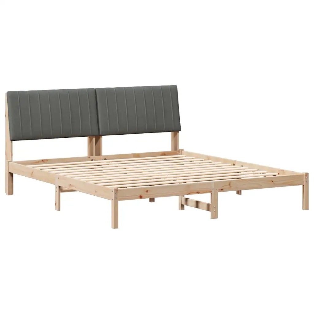 Struttura del letto-Giroletto Marrone 180 x 200 cm Pino massello 252065