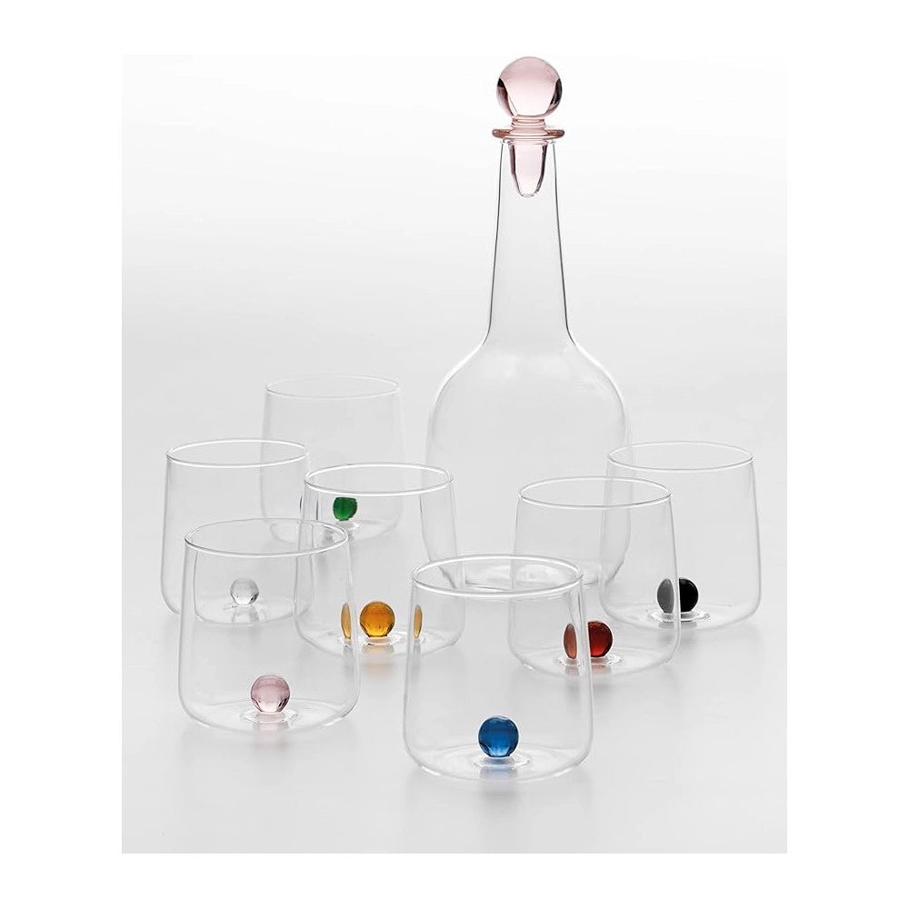 Bicchiere borosilicato Bilia Tumbler Zafferano set 6 pezzi colore Grigio