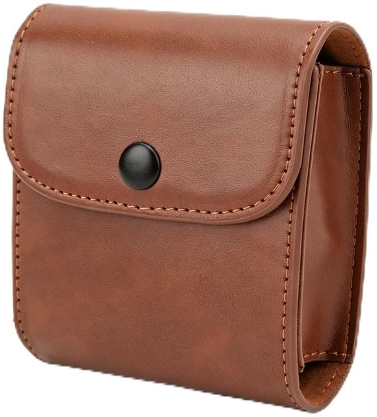 Borsa per Fotocamera Instant - Tas da Fotocamera con Design Retro - Borsa con Flapknop - Borsa con Spazio di Stoccaggio Ampio - Tas da Fotocamera con Design PU in Pelle - Tas da Fotocamera Portatile