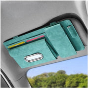 Organizzatore per auto multifunzionale con tasca in pelle di pecora - 32 x 15,5 cm - compatibile con 99% delle automobili - modello per organizzare accessori