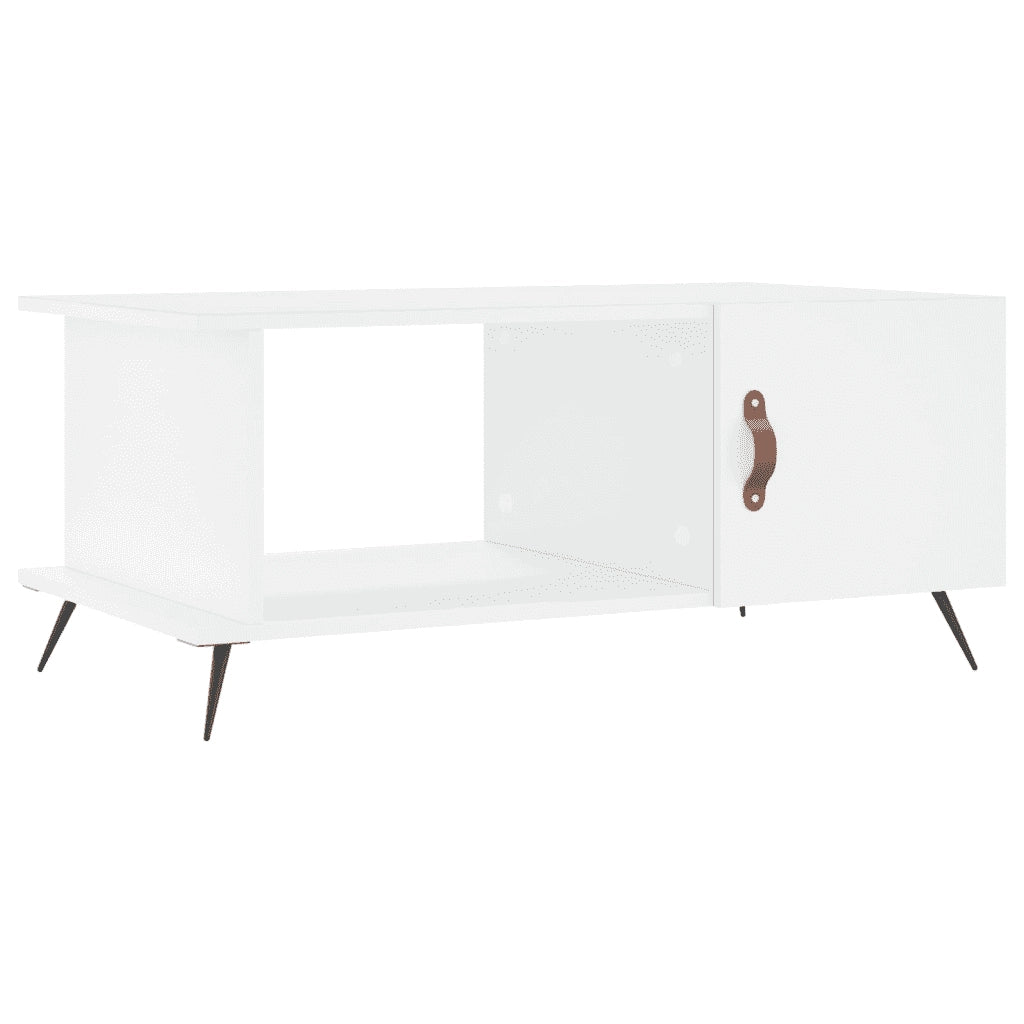 Tavolino da salotto | Tavolino da caff¨¨ | Tavolino da Soggiorno Bianco 90x50x40 cm in Legno Multistrato