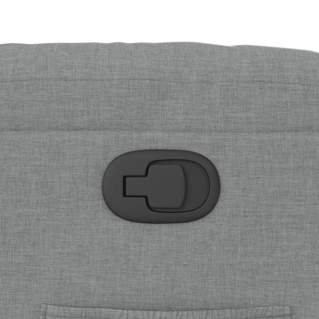 Divano Sedia-Poltrona Reclinabile in Tessuto Grigio Chiaro 730868