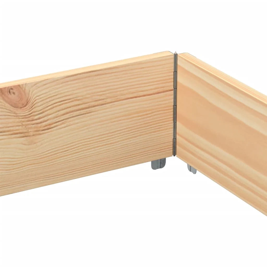 Vassoio per fioriera aiuola rialzata piante fiori terrazza giardino 150 x 100 cm legno massello di pino marrone 02_0037416