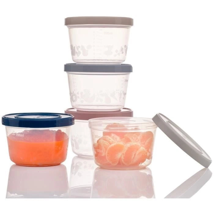 5 scatole portaoggetti da 250 ml