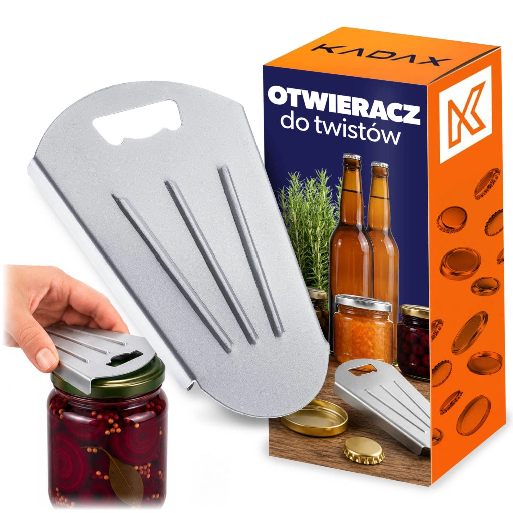 KADAX Otwieracz do twistów metalowy srebrny <100>