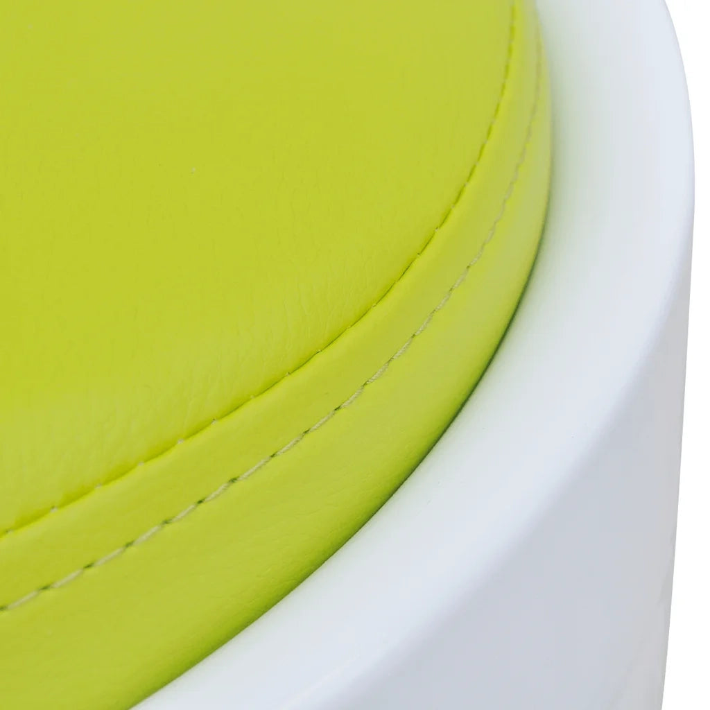 Sgabello Bianco e Verde in Similpelle 242245