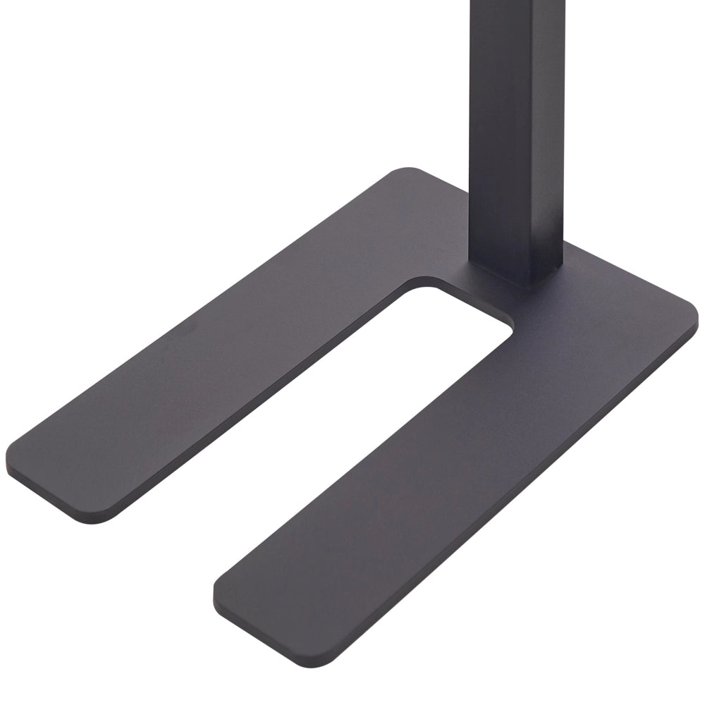 Lampada a LED da terra in alluminio nero altezza 197 cm Manopola Interruttore Dimming Illuminazione moderna industriale Casa Ufficio