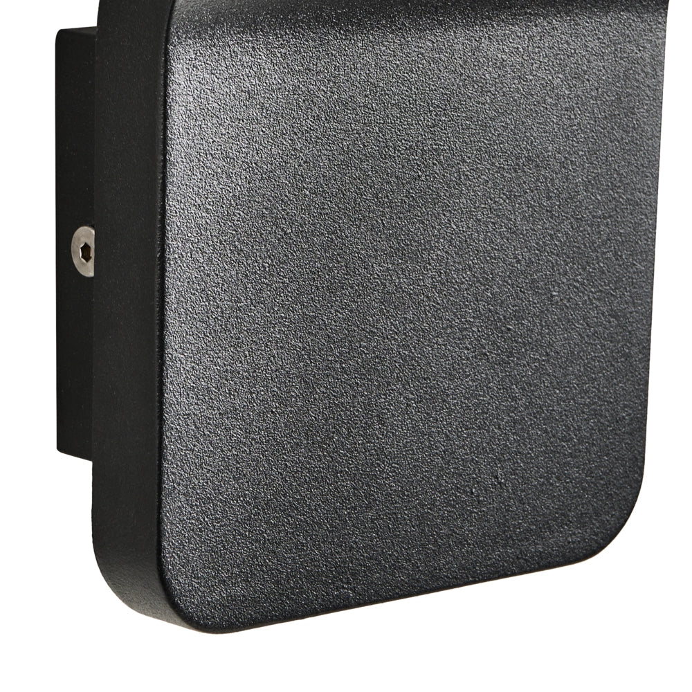 Set di 2 Lampade LED da Parete per Esterni Nere in Alluminio Illuminazione Decorativa d’Accento IP54 Design Moderno