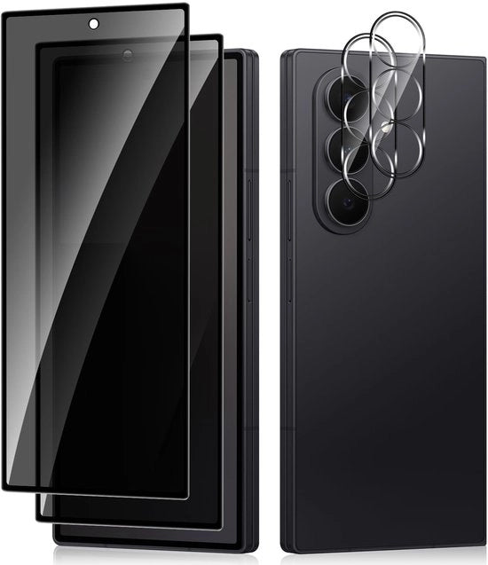 Display Screen Protector + Protezione Camera per Samsung Galaxy Z Fold 7 5G, Vetro Resistenti 9H, Resistente ai Graffi, Film Anti-Spy per Samsung Galaxy Z Fold 7 5G, 2 + 2 pezzi