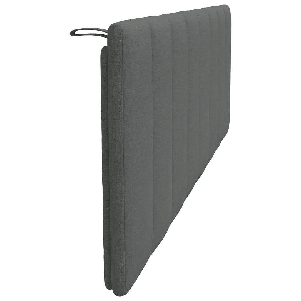 Cuscino Testiera-Cuscino per Testiera Hanko Grigio Scuro 160 cm in Tessuto