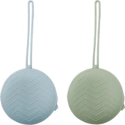 Due pezzi di catenina per tappo in silicone, BPA libero, pratico per l'immagazzinamento di 2 tappi per bottiglia