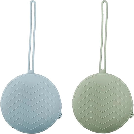 Due pezzi di catenina per tappo in silicone, BPA libero, pratico per l'immagazzinamento di 2 tappi per bottiglia