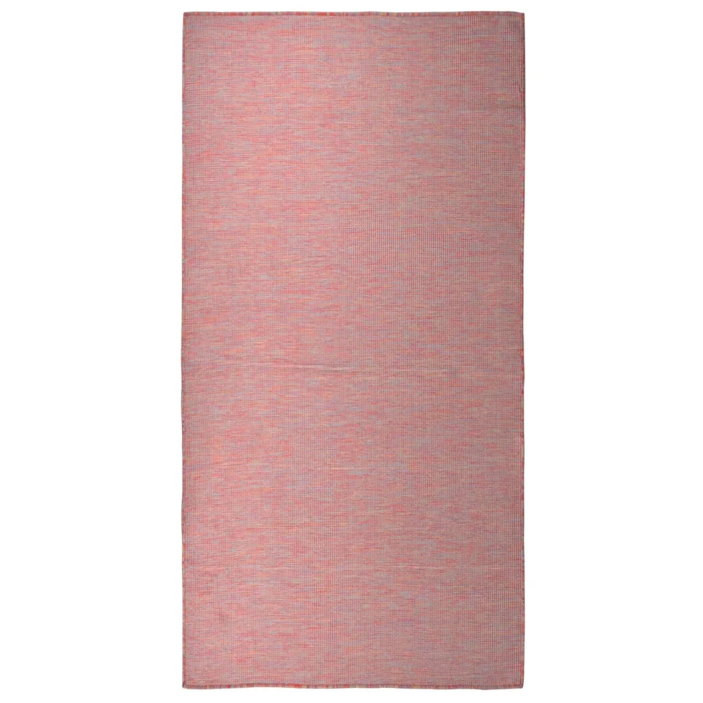 Tappeto da Esterni a Tessitura Piatta 100x200 cm Rosso cod mxl 67469