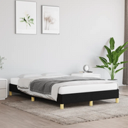Giroletto senza Materasso Nero 120x190 cm in Tessuto