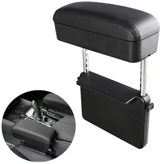 Cassa di Stoccaggio Universale - Supporto Braccio - Console Centrale - Organizzatore Gap - Altezza Regolabile - Spazio di Stoccaggio Aggiuntivo - Braccio di Sedile