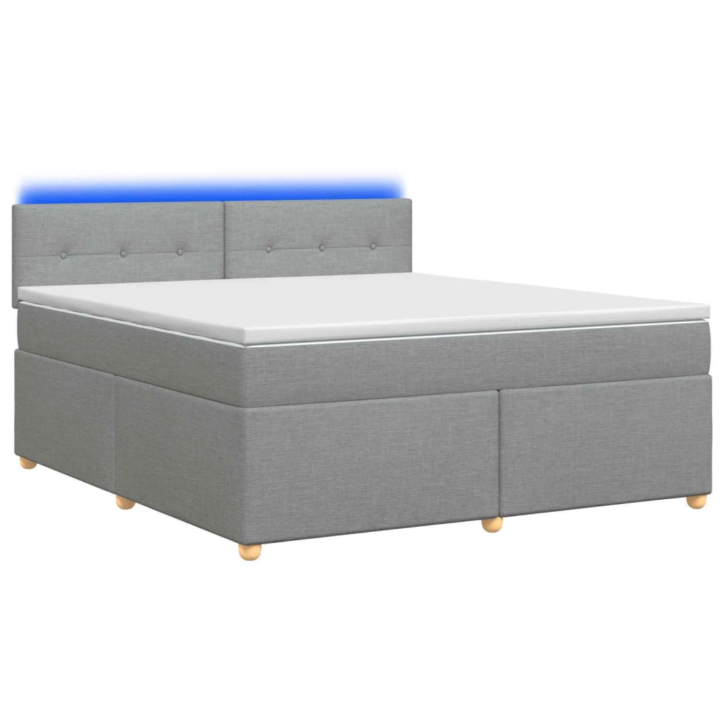 Letto box spring con materasso Grigio Chiaro 160 x 200 cm 3452457