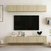 Mobili Porta TV 4pz Rovere Sonoma 100x30x30cm Legno Multistrato 3078956
