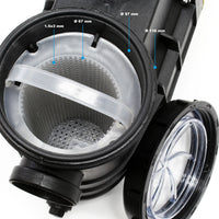 Filtro a sabbia con pompa autoadescante e valvola a 5 posizioni HZS-300, 380W, filtraggio acqua piscina