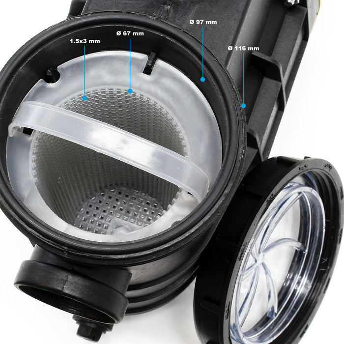 Filtro a sabbia con pompa autoadescante e valvola a 5 posizioni HZS-300, 380W, filtraggio acqua piscina