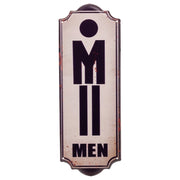 Placca da parete in metallo blu 15x38x1h