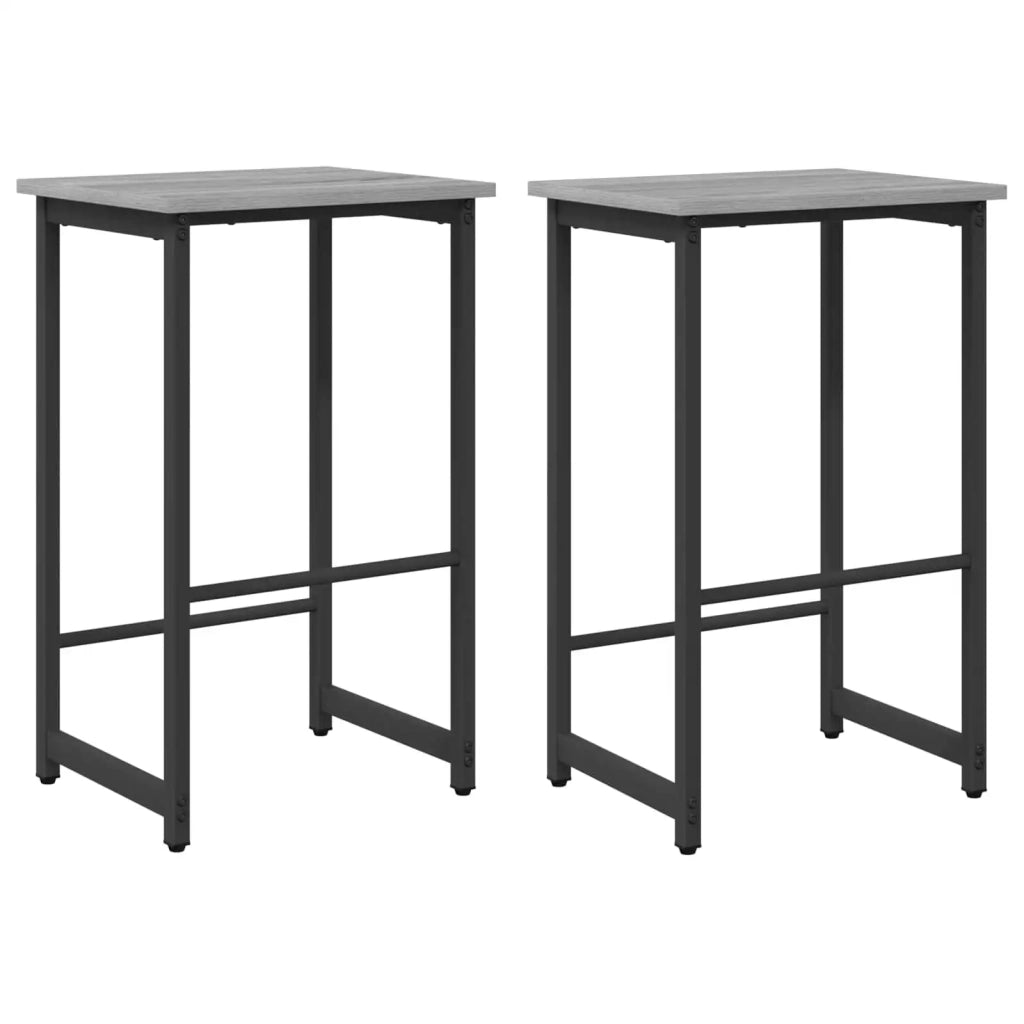 Sgabello da bar 2 pcs Sonoma grigio 40 x 32 x 74 cm 8006200