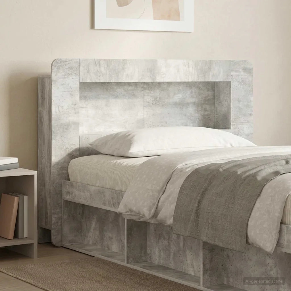 Testata del letto Grigio Cemento Legno ingegnerizzato 8001258