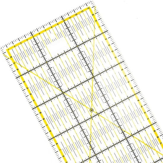 Tavolozza per Patchwork 15 x 60 Cm con Raster in Cm e Vista a Angolo - Ideale per la Sartoria e il Ricamo con Rollo Taglia