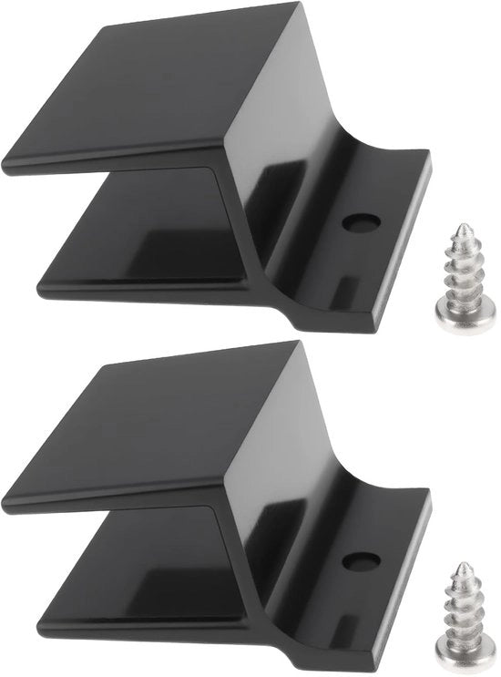 Rulli per porta scorrevole da 2 pezzi - Rilievi in plastica nera - Resistente allo scorrimento - Resistente alla corrosione - Dimensioni 31,49x23,87x12,7mm