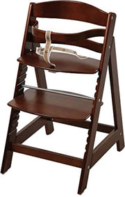 Seggiolone in legno per bambini - 81D x 7W x 55H cm - 6kg - Miele di castagna