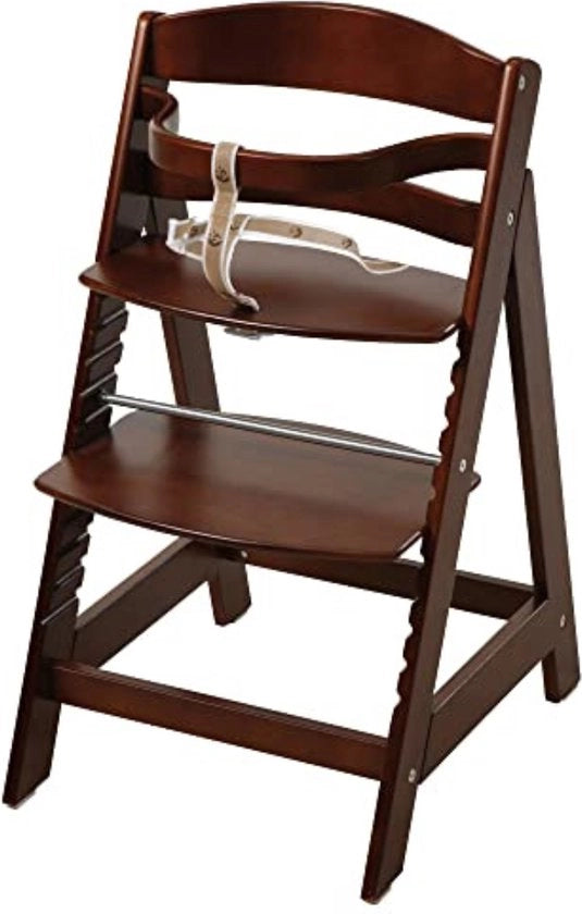 Seggiolone in legno per bambini - 81D x 7W x 55H cm - 6kg - Miele di castagna