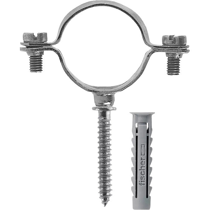 FISCHER 10 COLLARI MM.24 CZV C/VITE + TASSELLO- 1,0 confezione