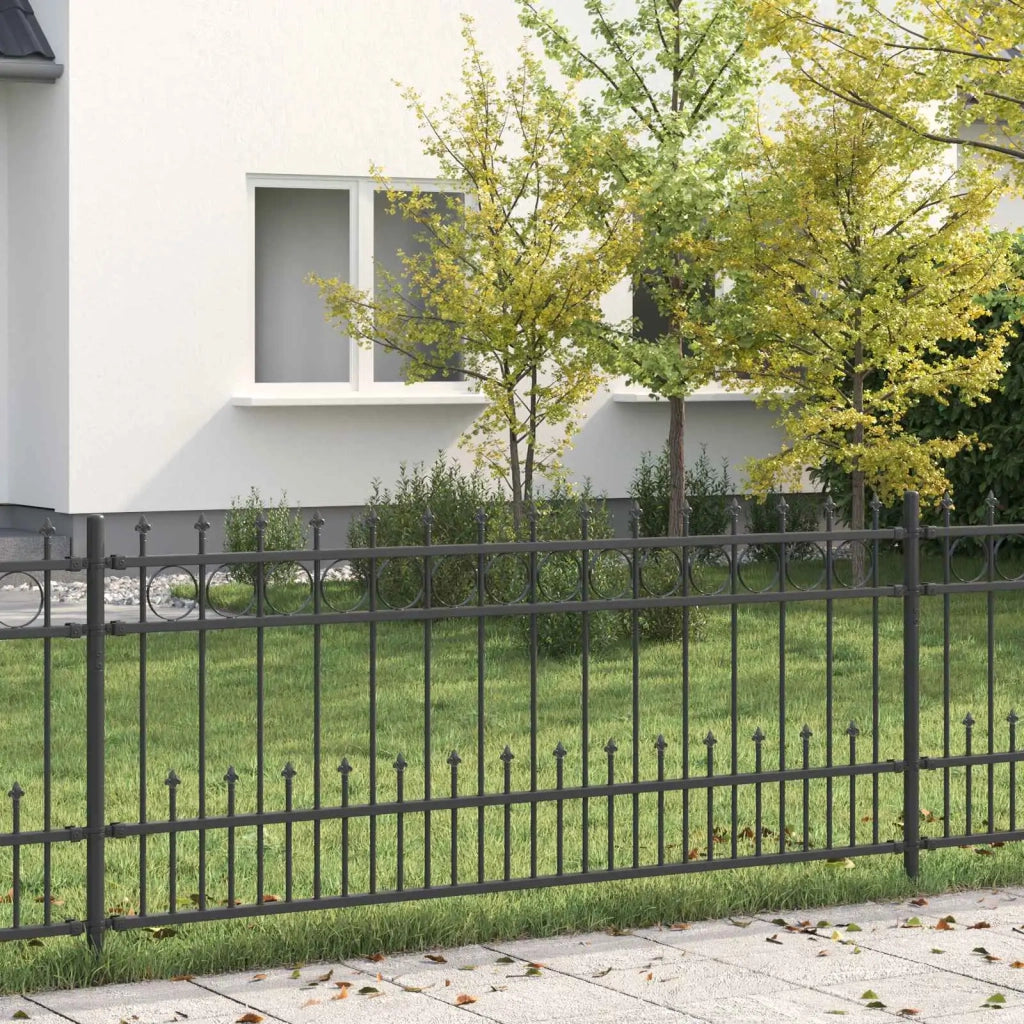 Recinzione da Giardino | Recinzione a anello con picchetti HORST Nero