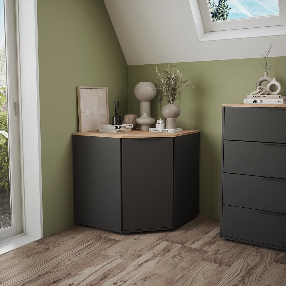 Vicco Credenza Antracite 77.9 x 77.9 cm con 1 porta