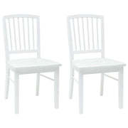 Sedie da pranzo 2 pz | Sedie da cucina Bianco 50 x 52,5 x 91 cm
