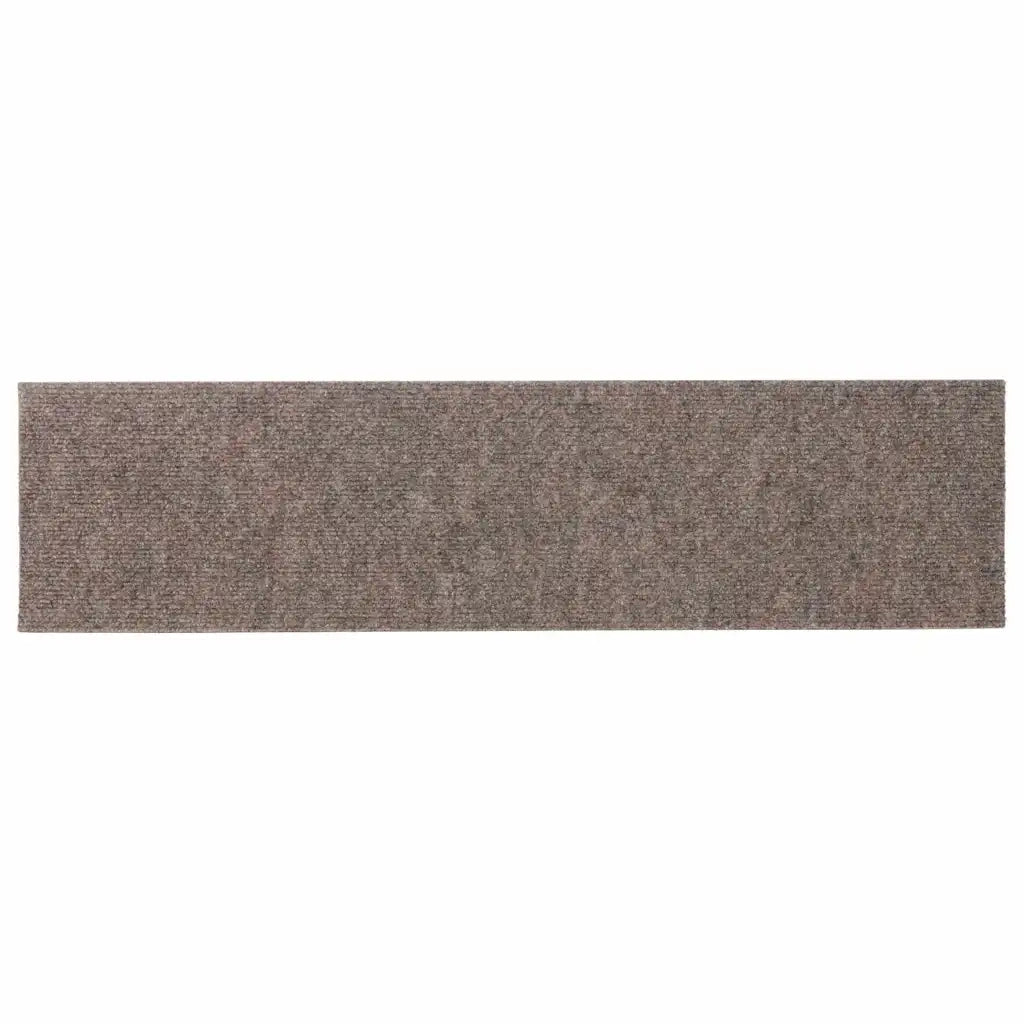 Tappetini per scale autoadesivi 15 pz 76x20 cm beige rettangolari 326933
